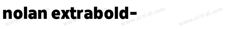 nolan extrabold字体转换